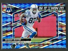 Reggie Wayne [Blue] #SB-17 Football Cards 2022 Panini Mosaic In It to Win It Prices