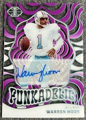 Warren Moon [Purple] #10 Football Cards 2023 Panini Illusions Funkadelic Signature Prices