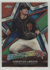 Christian Arroyo [Red Refractor] Baseball Cards 2018 Topps Chrome Future Stars Prices