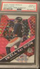 Drew Lock [Pink Fluorescent] #WW17 Football Cards 2020 Panini Mosaic Will to Win Prices