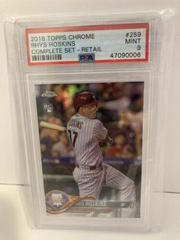 Rhys Hoskins [Retail] Baseball Cards 2018 Topps Chrome Complete Set Prices