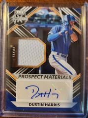 Dustin Harris Baseball Cards 2022 Panini Elite Extra Edition Prospect Materials Signatures Prices