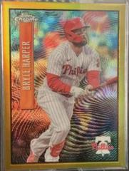 Bryce Harper [Gold] #EX-13 Baseball Cards 2022 Topps Chrome Sonic Expose Prices