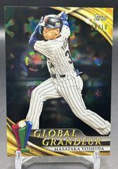 Masataka Yoshida [Black Difractor] #GG-4 Baseball Cards 2023 Topps World Classic Global Grandeur Prices