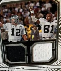Rich Gannon, Tim Brown [Silver] Football Cards 2022 Panini Limited Dynamic Duos Prices