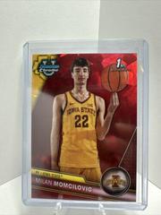 Milan Momcilovic [Red Shimmer] #33 Basketball Cards 2023 Bowman Chrome University Prices