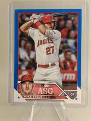 Mike Trout [Blue] #ASG-18 Baseball Cards 2023 Topps Update All Star Game Prices