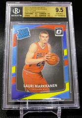 Lauri Markkanen [Holo Red Laser] #159 Basketball Cards 2017 Panini Donruss Prices