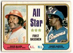All Star 1st Basemen [D. Allen, H. Aaron] Baseball Cards 1974 O Pee Chee Prices