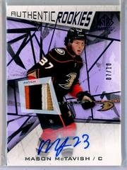 Mason McTavish [Purple Autograph Premium Memorabilia] Hockey Cards 2021 SP Game Used Prices