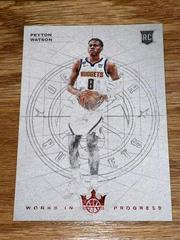 Peyton Watson [Ruby] #23 Basketball Cards 2022 Panini Court Kings Works in Progress Prices