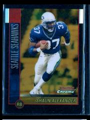 Shaun Alexander [Gold Refractor] #80 Football Cards 2002 Bowman Chrome Prices
