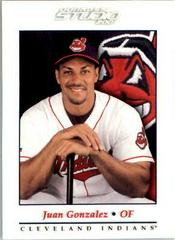 Juan Gonzalez #37 Baseball Cards 2001 Studio Prices