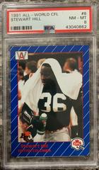 Stewart Hill Football Cards 1991 All World CFL Prices