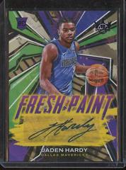 Jaden Hardy [Violet] #FP-JHD Basketball Cards 2022 Panini Court Kings Fresh Paint Autographs Prices