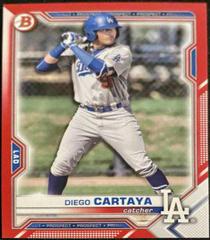 Diego Cartaya [Red] #BD-155 Baseball Cards 2021 Bowman Draft Prices