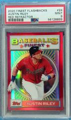 Austin Riley [Red Refractor] #24 Baseball Cards 2020 Topps Finest Flashbacks Prices
