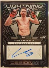 Cory Sandhagen #OL-CSH Ufc Cards 2023 Panini Chronicles UFC Obsidian Lightning Strike Signatures Prices