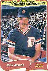 Jack Morris #21 Baseball Cards 1985 Fleer Limited Edition Prices