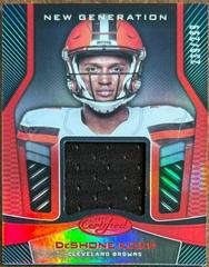 DeShone Kizer [Mirror Red] #NG-DK Football Cards 2017 Panini Certified New Generation Jersey Prices
