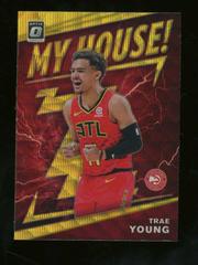 Trae Young [Gold Wave] Basketball Cards 2019 Panini Donruss Optic My House Prices