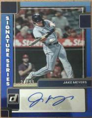 Jake Meyers [Blue] Baseball Cards 2022 Panini Donruss Signature Series Prices