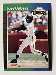 Jose Uribe [Error] #131 Baseball Cards 1989 Donruss Prices
