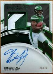 Breece Hall [Patch Autograph Emerald] #113 Football Cards 2022 Panini Immaculate Collection Prices