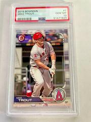 Mike Trout [Red] #1 Baseball Cards 2019 Bowman Prices