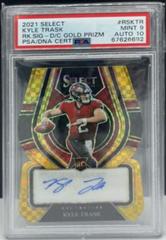 Kyle Trask [Gold Die Cut] #RS-KTR Football Cards 2021 Panini Select Rookie Signatures Prices