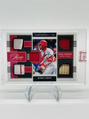 Barry Larkin [Red] Baseball Cards 2022 Panini Three and Two Full Count Swatches Prices