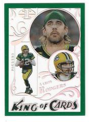 Aaron Rodgers [Green] #KC-7 Football Cards 2022 Panini Illusions King Of Prices