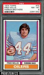 Fred Willis #75 Football Cards 1974 Topps Parker Brothers Prices