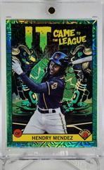 Hendry Mendez [Green Refractor Mega Box Mojo] Baseball Cards 2022 Bowman Chrome It Came To The League Prices