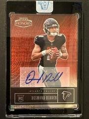 Desmond Ridder [Signature Red] #36 Football Cards 2022 Panini Honors Prices