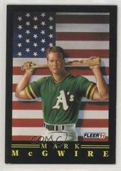 Mark McGwire #4 Baseball Cards 1991 Fleer Pro Vision Prices