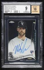Matt Davidson [Autograph Black Refractor] #136 Baseball Cards 2014 Topps Chrome Prices