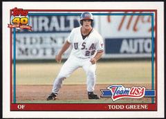 Todd Greene #50T Baseball Cards 1991 Topps Traded Prices