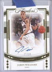 Jason Williams [Gold] #4 Basketball Cards 2022 Panini Flawless Draft Gem Signature Prices