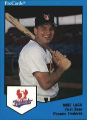 Mike Laga Baseball Cards 1989 Procards Prices