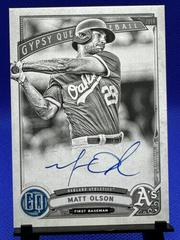 Matt Olson [Black & White] #GQA-MO Baseball Cards 2019 Topps Gypsy Queen Autographs Prices