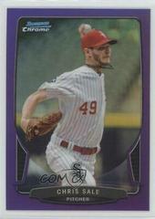 Chris Sale [Purple Refractor] Baseball Cards 2013 Bowman Chrome Prices