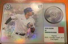Seiya Suzuki [Orange] Baseball Cards 2022 Bowman Platinum Minted in Merit Prices