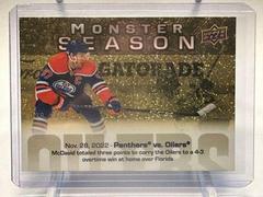 Connor McDavid [Gold] #MS-22 Hockey Cards 2023 Upper Deck Monster Season Prices