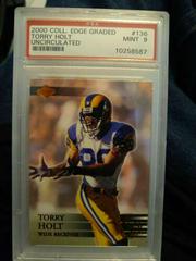 Torry Holt [Uncirculated] #136 Football Cards 2000 Collector's Edge Graded Prices