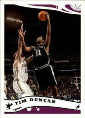 Tim Duncan #21 Basketball Cards 2005 Topps Prices
