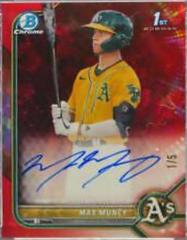 Max Muncy [Red] #BSPA-MMU Baseball Cards 2022 Bowman Chrome Sapphire Autographs Prices