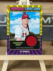 TJ Friedl [Gold] #CCR-TF Baseball Cards 2024 Topps Heritage Clubhouse Collection Relic Prices