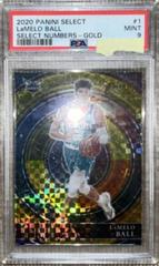 LaMelo Ball [Gold] #1 Basketball Cards 2020 Panini Select Numbers Prices