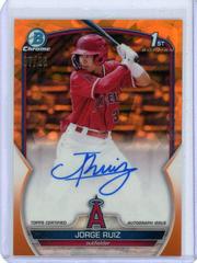 Jorge Ruiz [Orange] #BSPA-JR Baseball Cards 2023 Bowman Chrome Sapphire Autographs Prices